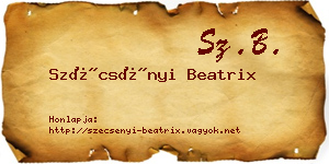 Szécsényi Beatrix névjegykártya