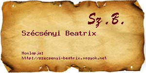 Szécsényi Beatrix névjegykártya